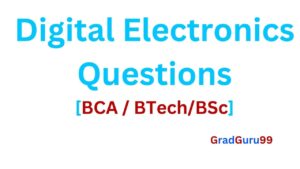 Read more about the article Digital Electronics Questions for the BCA Students