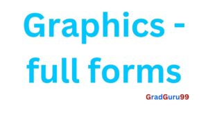 Read more about the article Full Forms of Multimedia & Graphics related Abbreviations & terms