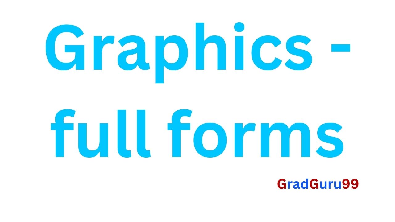 You are currently viewing Full Forms of Multimedia & Graphics related Abbreviations & terms